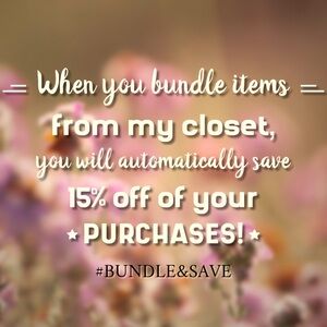 Bundle items in my closet and save!!!🌸🛍️